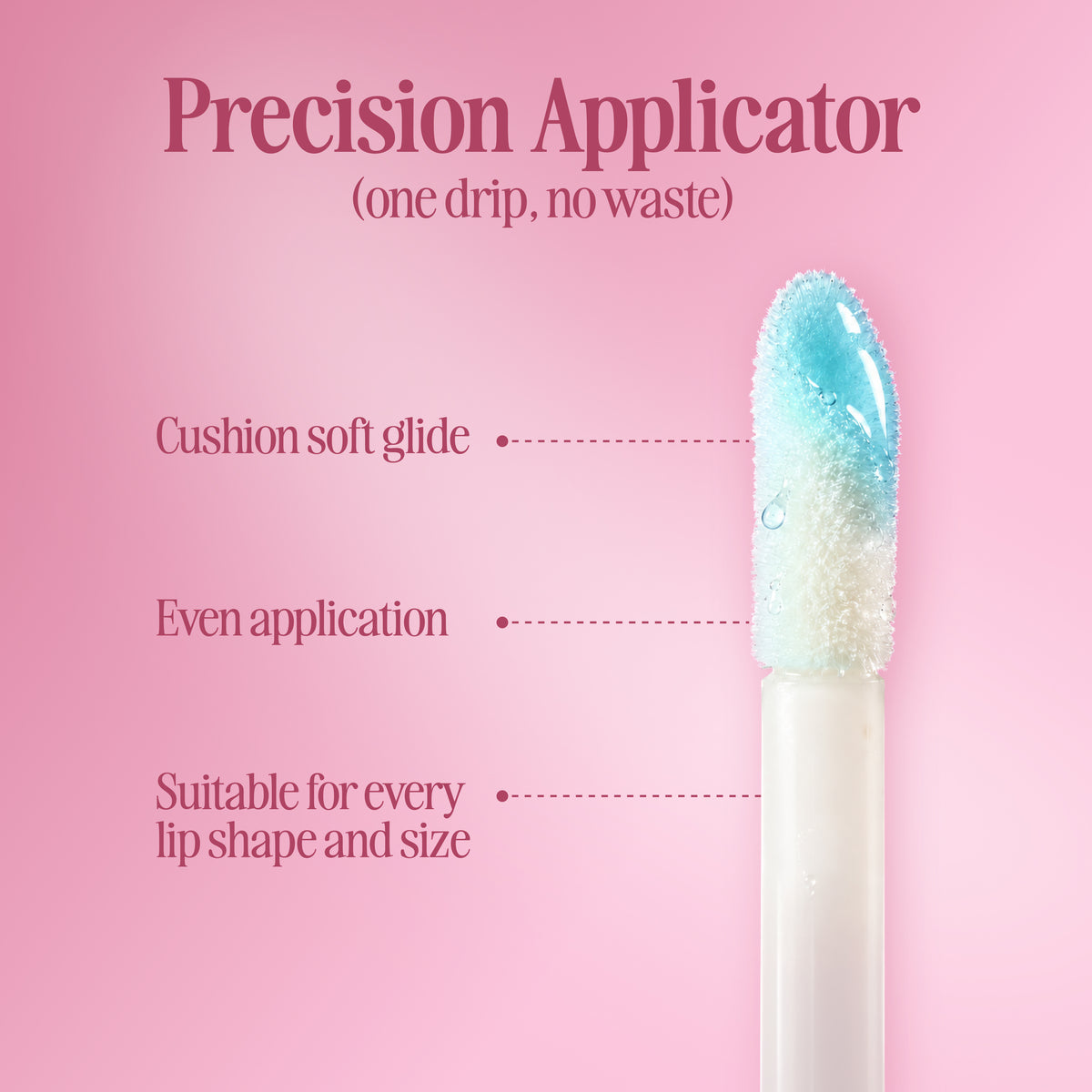 Yuri pH Reactive Lip Tint Oil precision applicator for smooth and even application